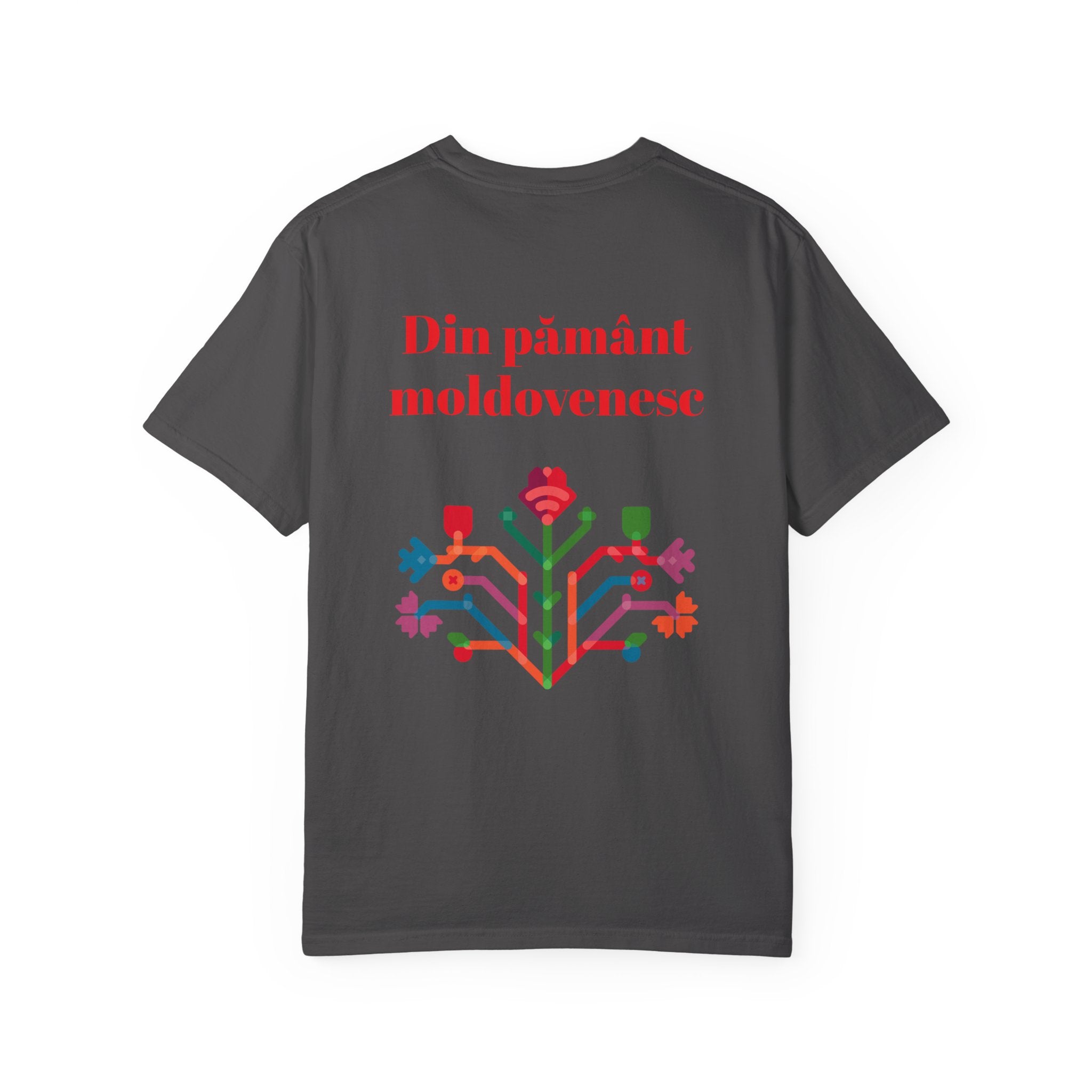 T-Shirt — "Din pământ moldovenesc" Floral Folk Design