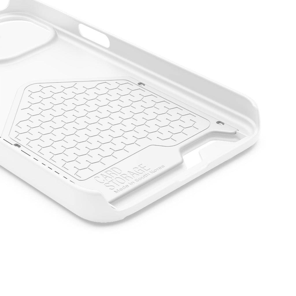 Phone Case with Card Holder — "Out of Breath Running Club" Minimalist Running Phone Wallet