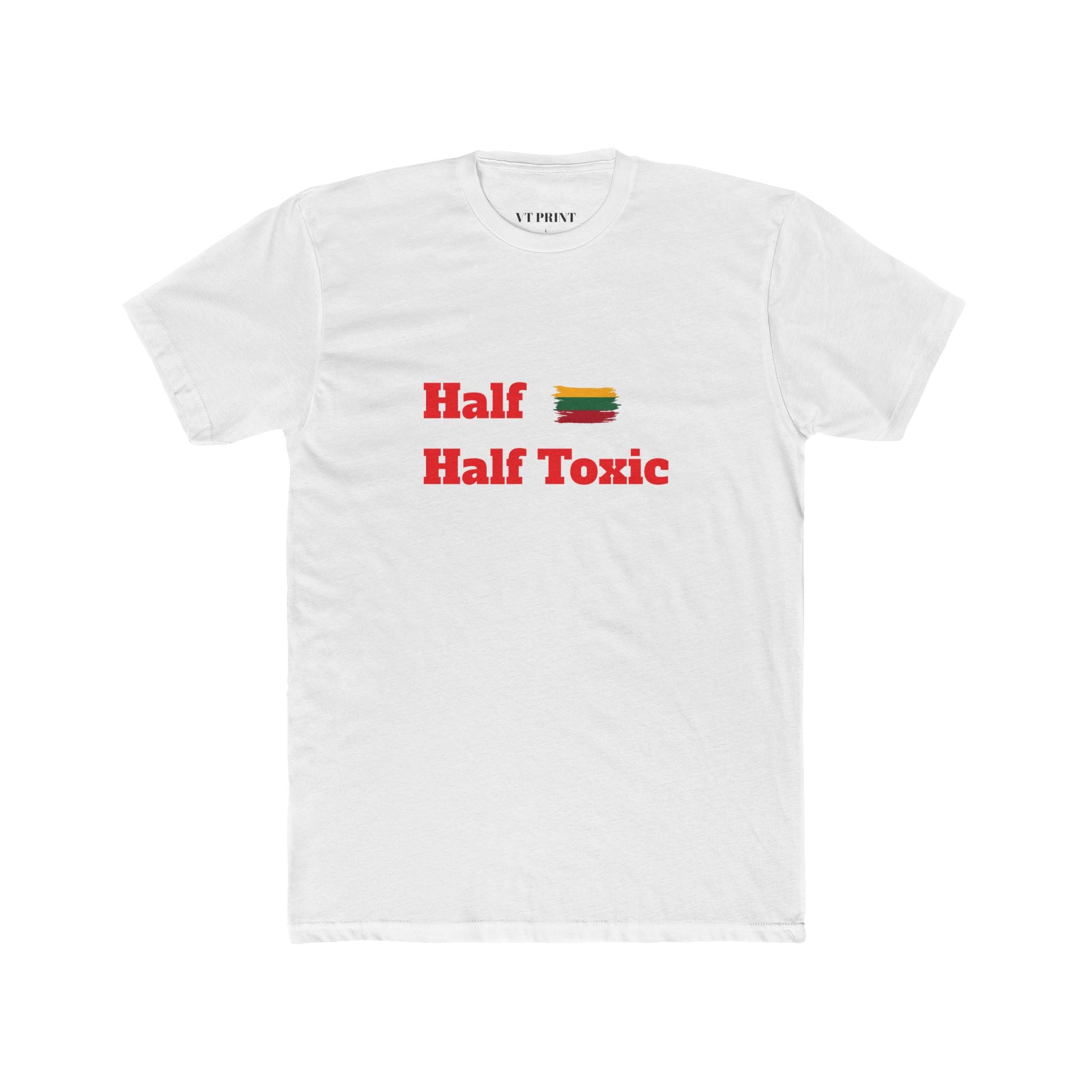 Half Half Toxic T‑Shirt — Funny Retro Sandwich Graphic Tee
