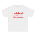 T-Shirt — "I wish all my problems were as little as my boobs" Graphic Tee