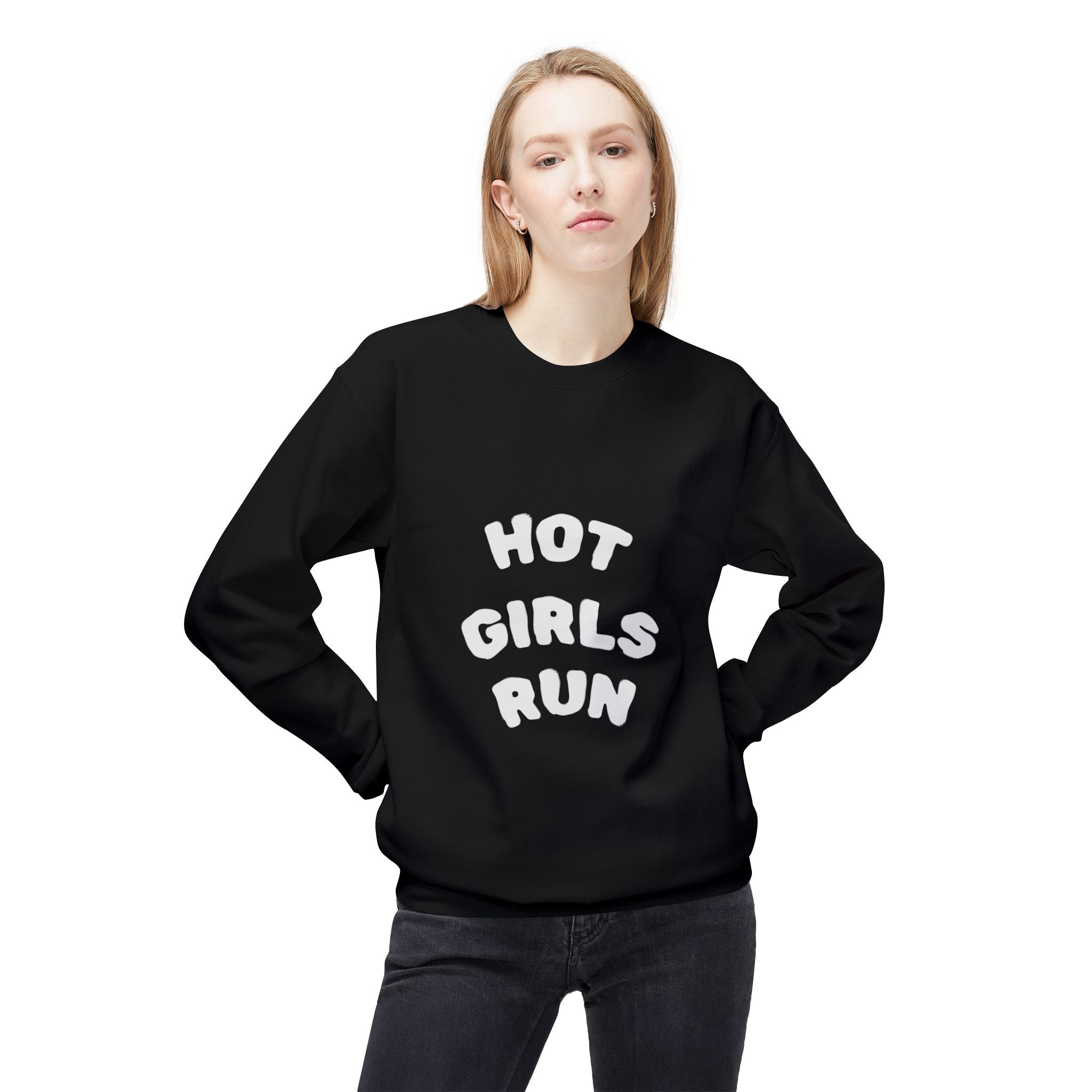 Hot Girls Run Crewneck Sweatshirt