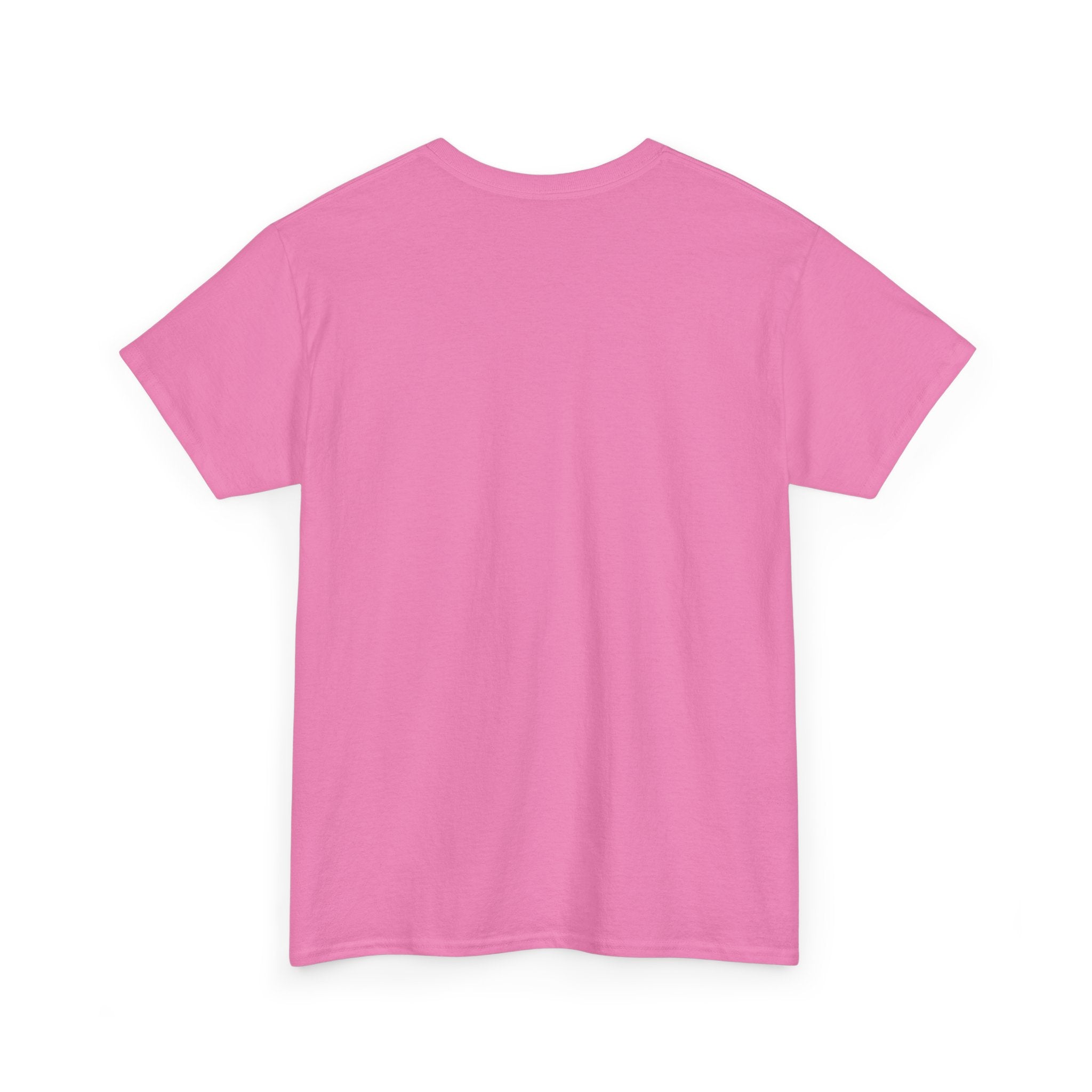 Graphic Tee — "MMM HUETA" Pink Minimalist Shirt