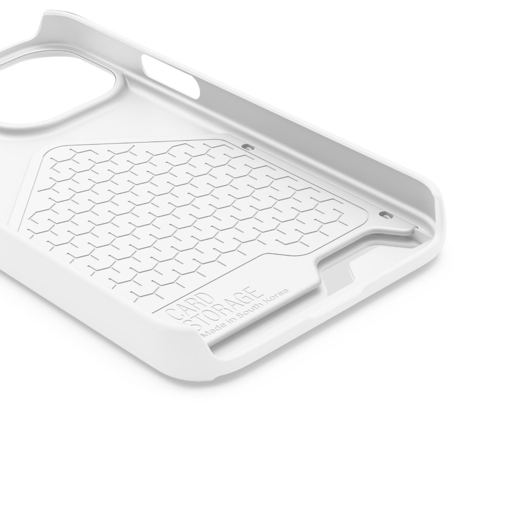 Phone Case with Card Holder — "Out of Breath Running Club" Minimalist Running Phone Wallet