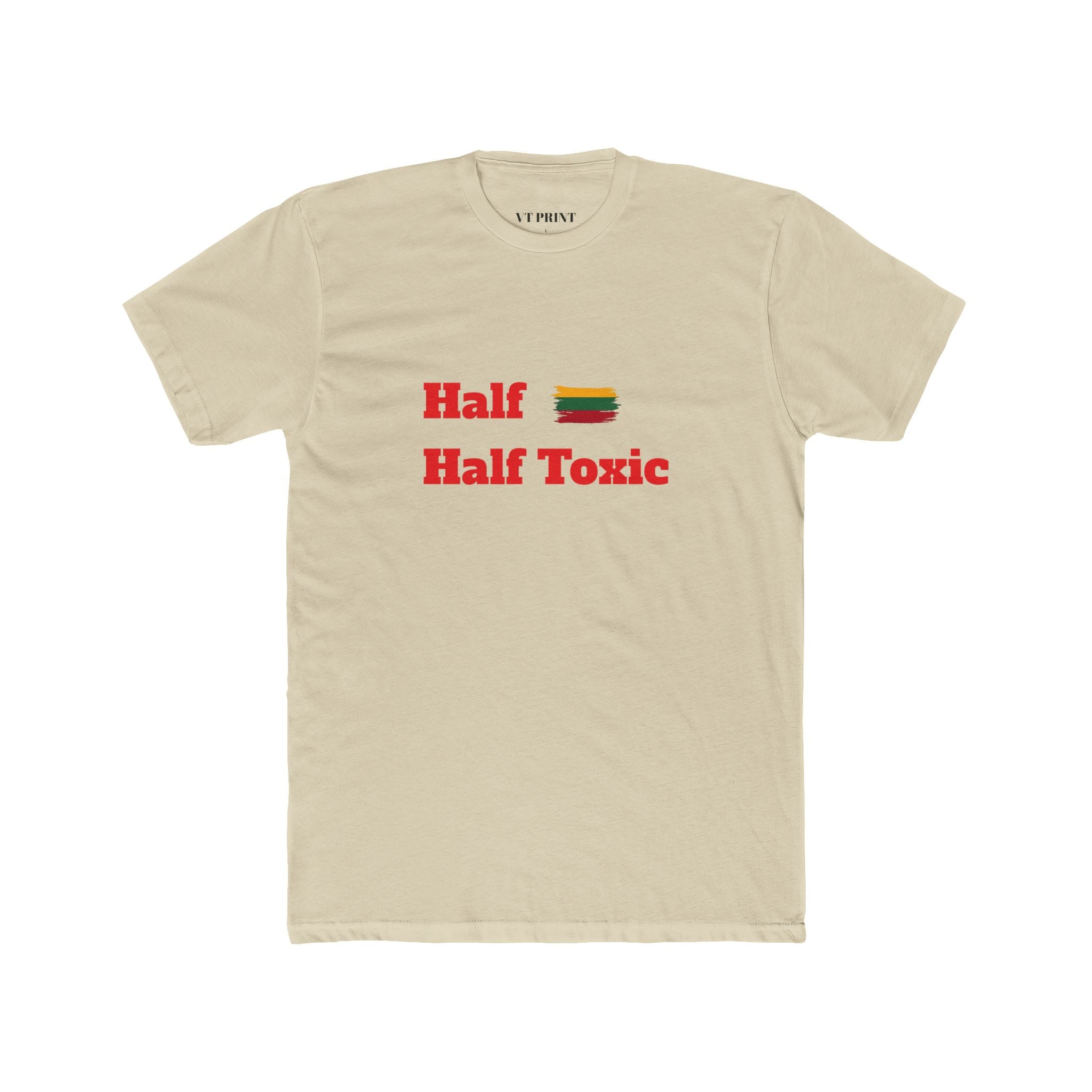 Half Half Toxic T‑Shirt — Funny Retro Sandwich Graphic Tee
