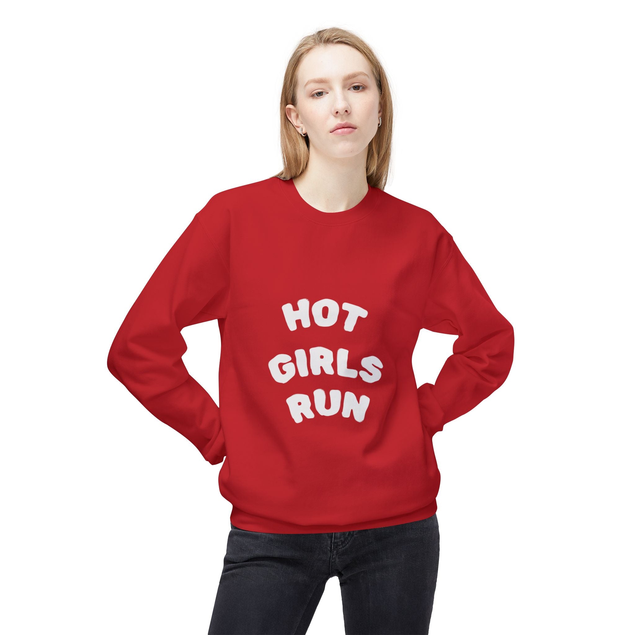 Hot Girls Run Crewneck Sweatshirt