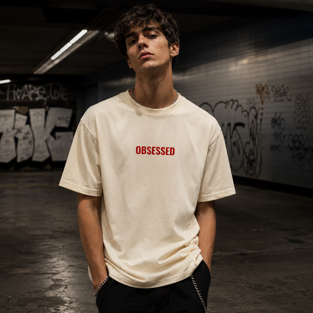 Heavyweight Drop Shoulder Cotton T-Shirt