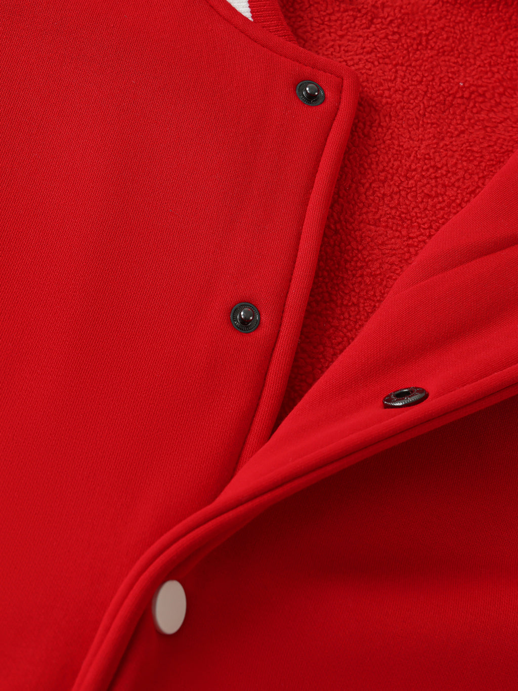 Unisex Two-Tone Fleeced Varsity Jacket