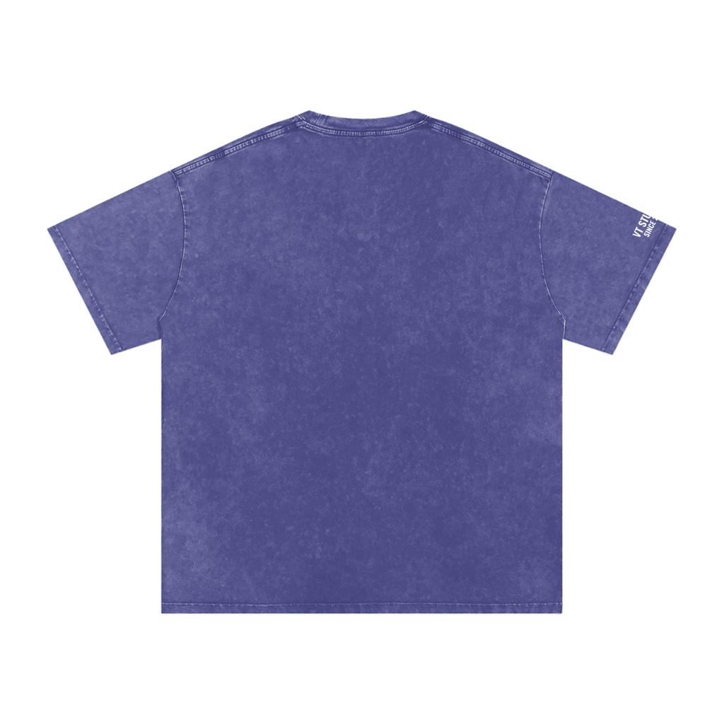 Snow Washed Oversized Cotton T-Shirt