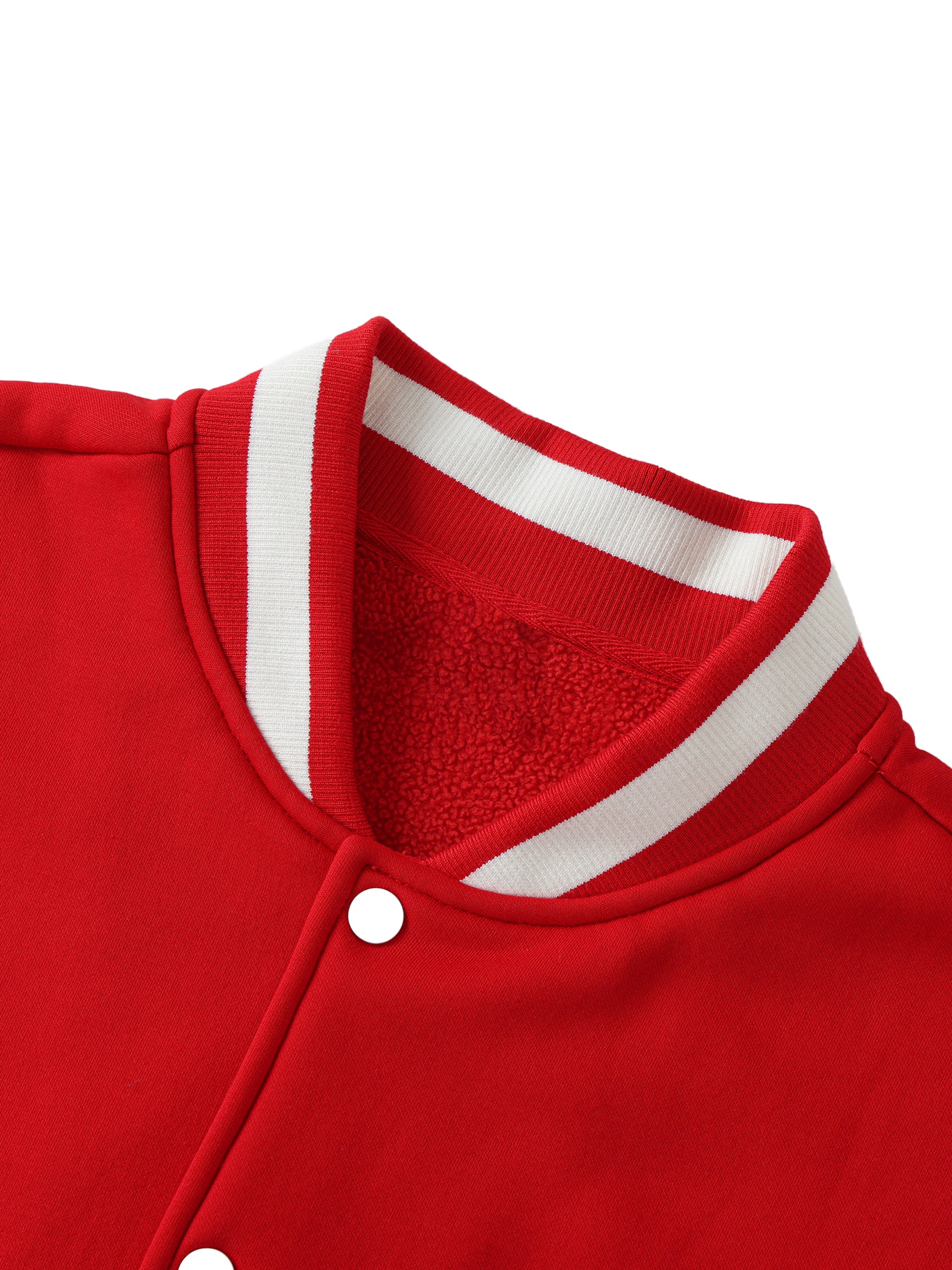 Unisex Two-Tone Fleeced Varsity Jacket