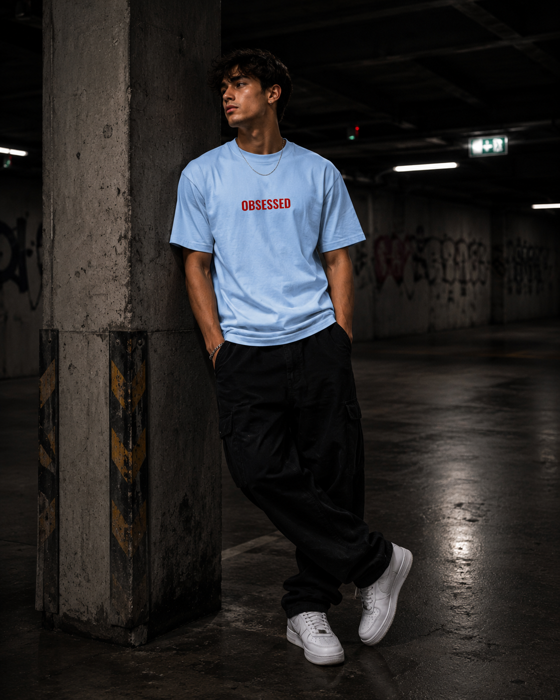 Heavyweight Drop Shoulder Cotton T-Shirt