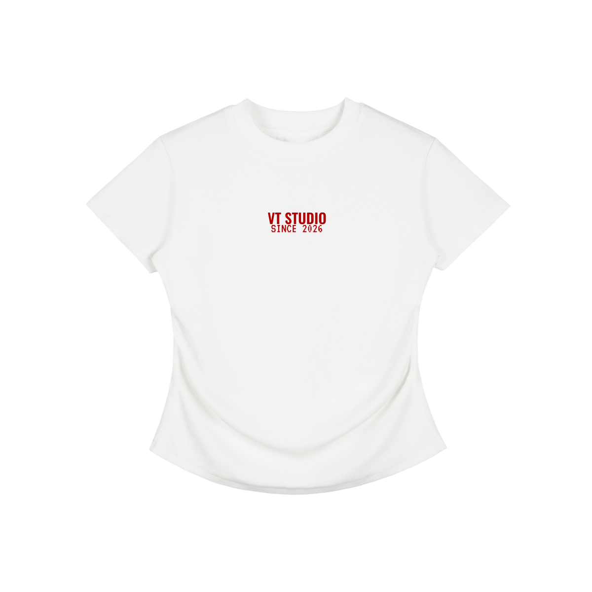 Vintage Washed Bodycon Cotton T-Shirt