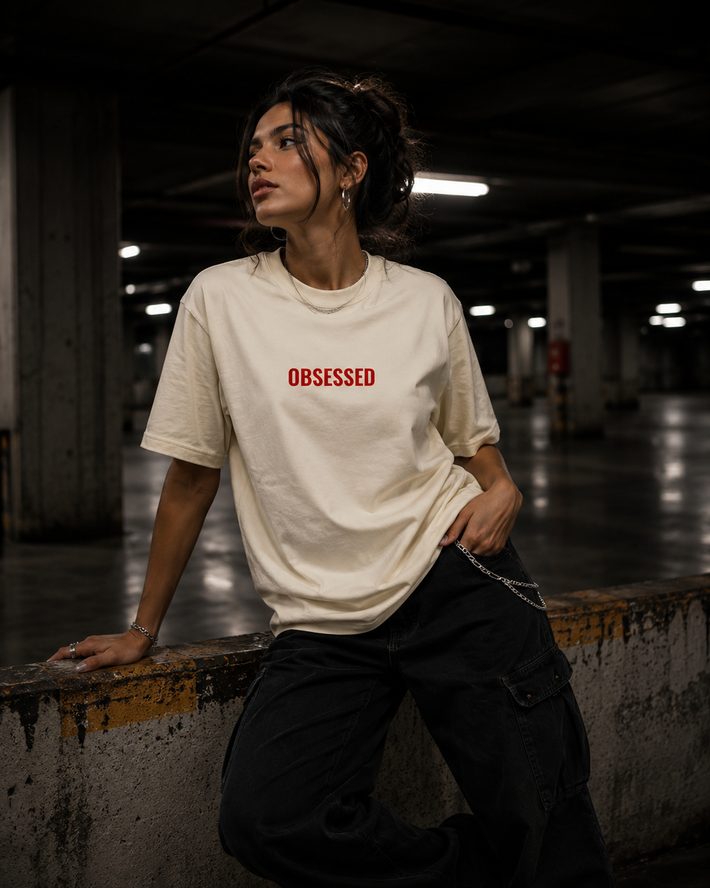 Heavyweight Drop Shoulder Cotton T-Shirt