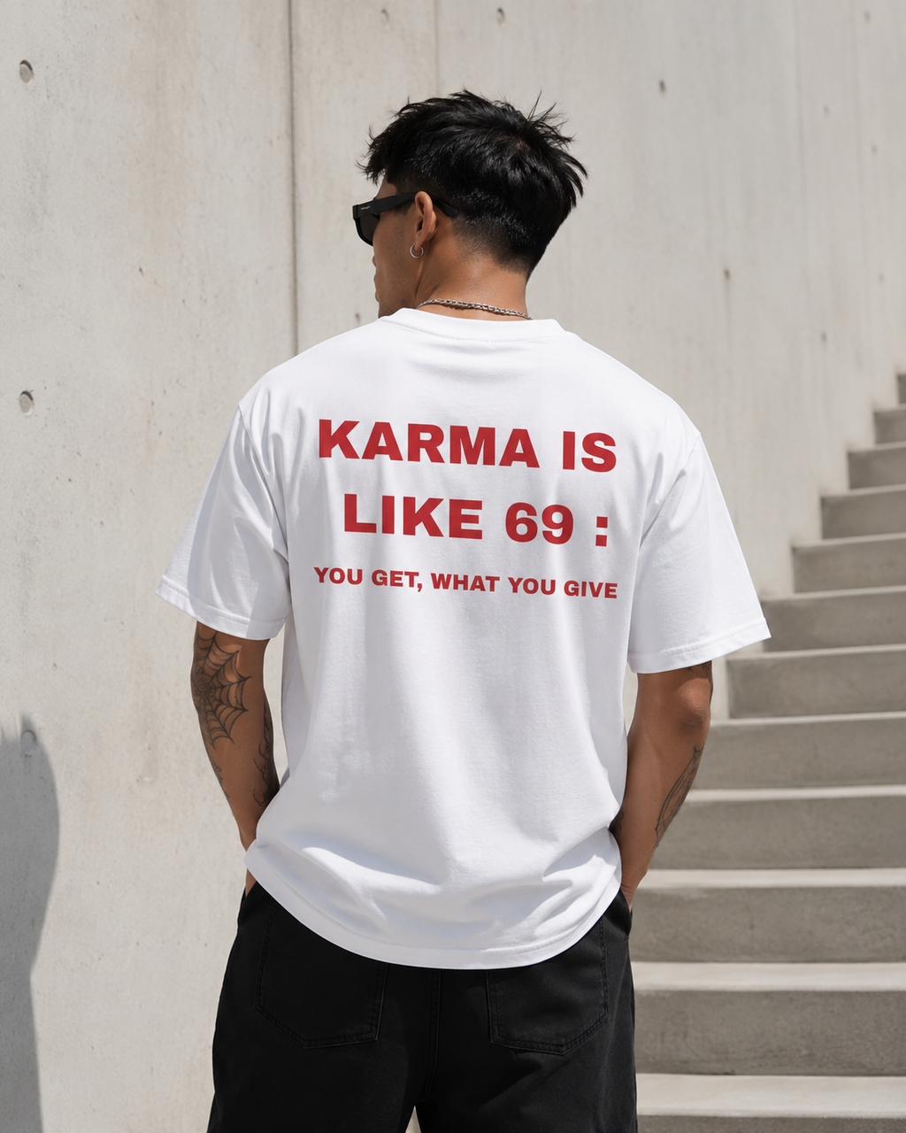 Karma Is Like 69 T‑Shirt — "You Get What You Give" Graphic Tee