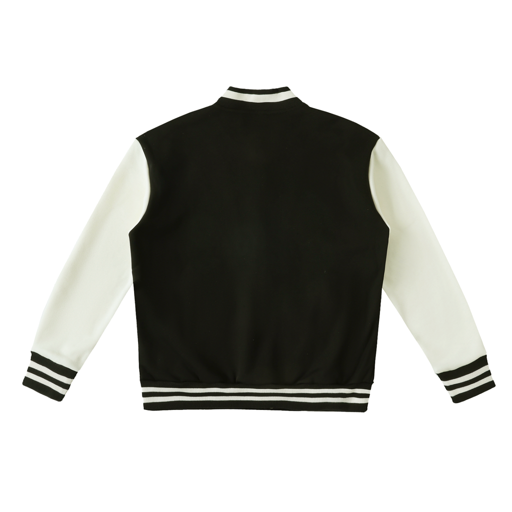 Unisex Two-Tone Fleeced Varsity Jacket