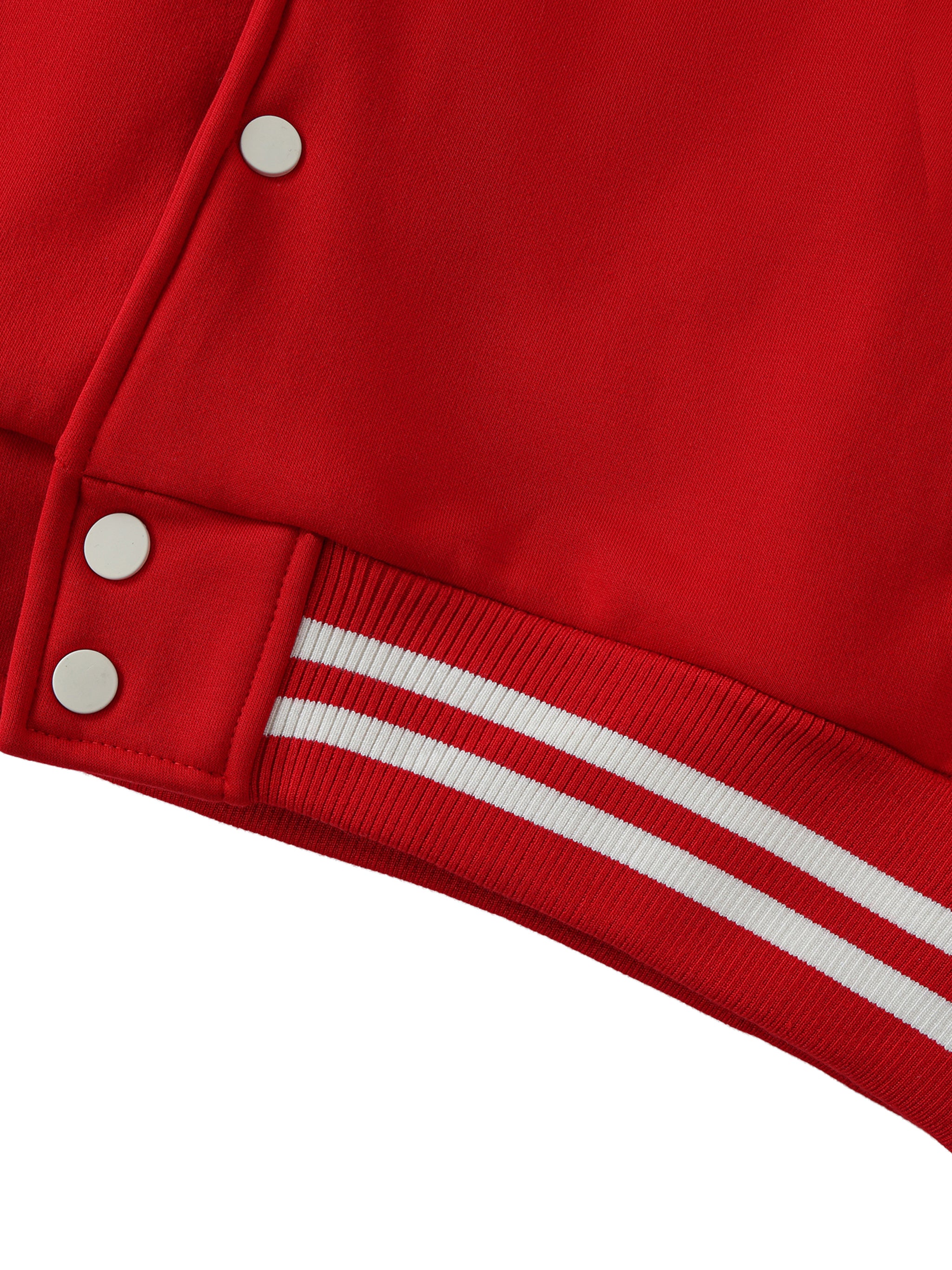 Unisex Two-Tone Fleeced Varsity Jacket
