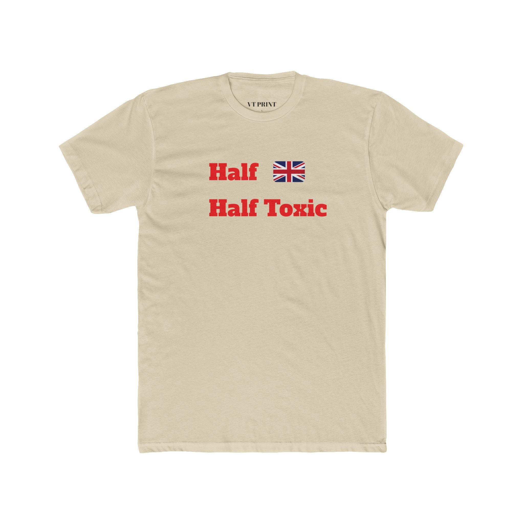 Half British Half Toxic T-Shirt – Funny UK Flag Graphic Tee