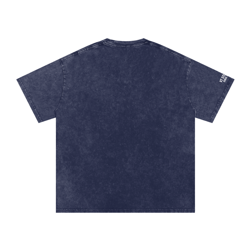 Snow Washed Oversized Cotton T-Shirt