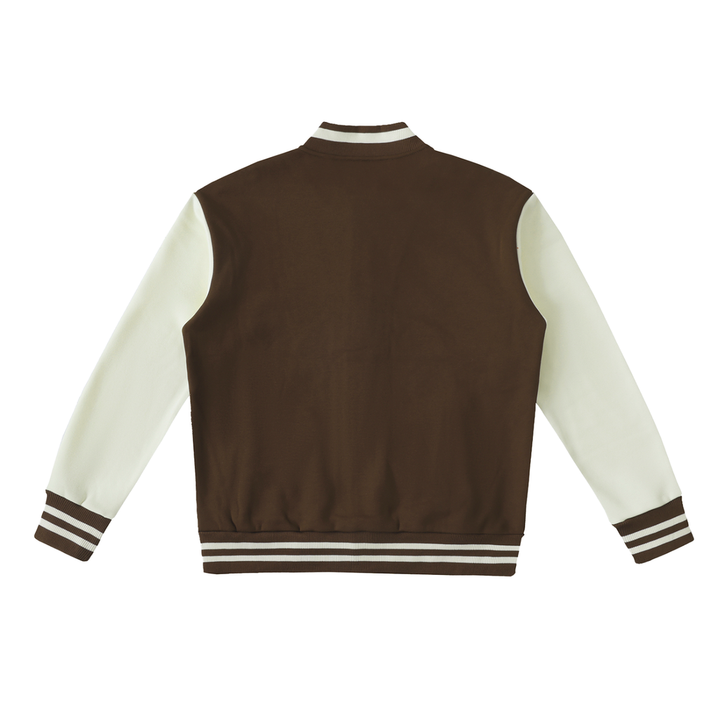 Unisex Two-Tone Fleeced Varsity Jacket
