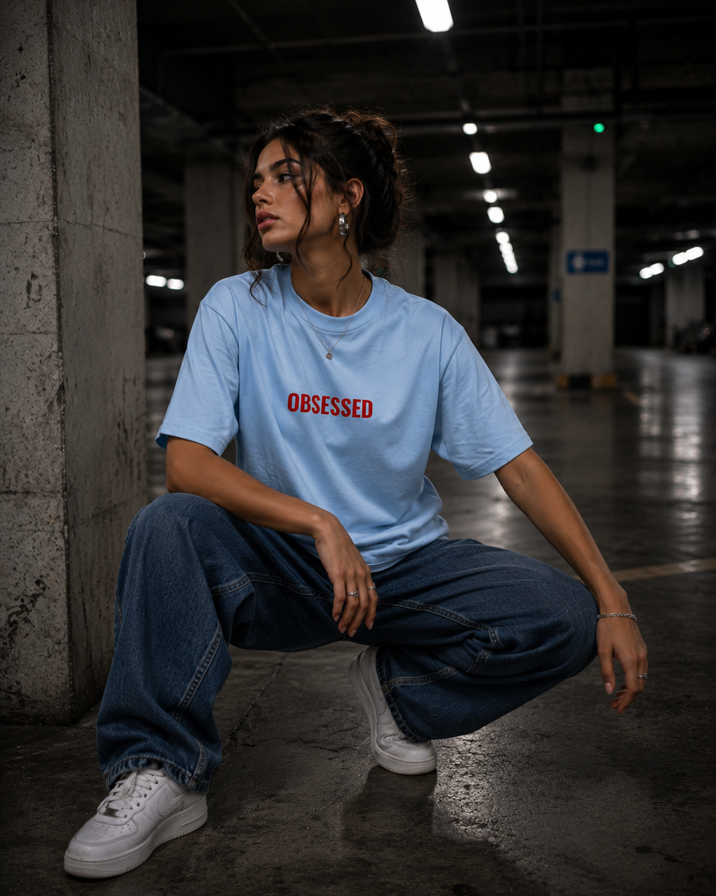 Heavyweight Drop Shoulder Cotton T-Shirt