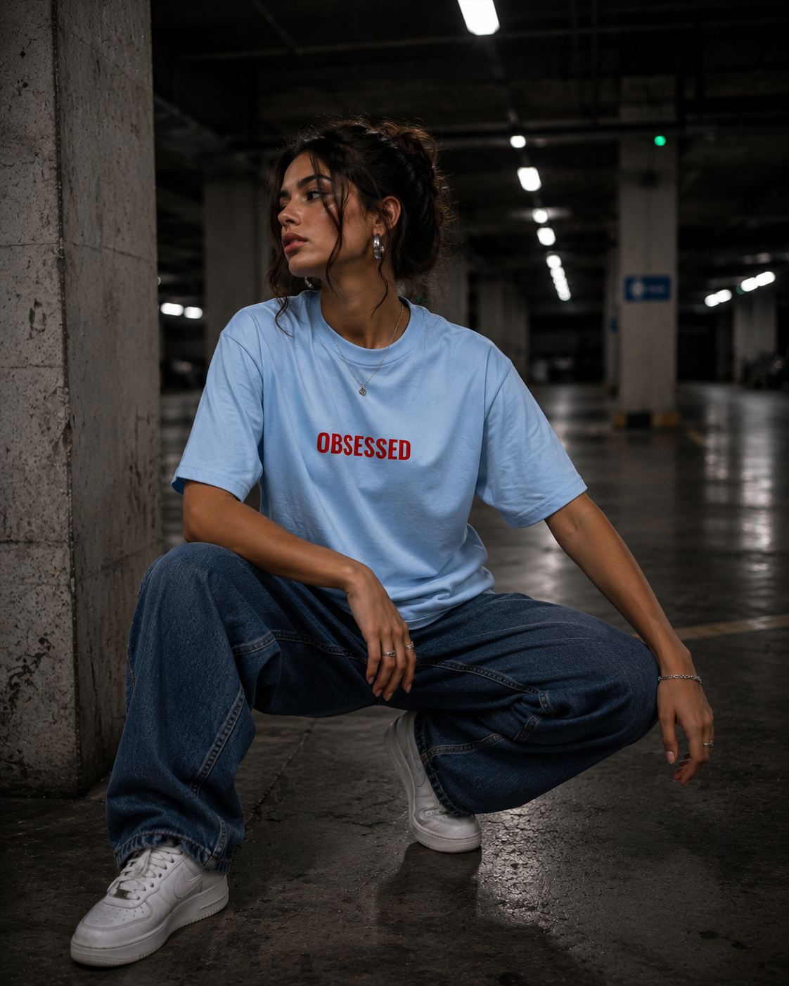 Heavyweight Drop Shoulder Cotton T-Shirt