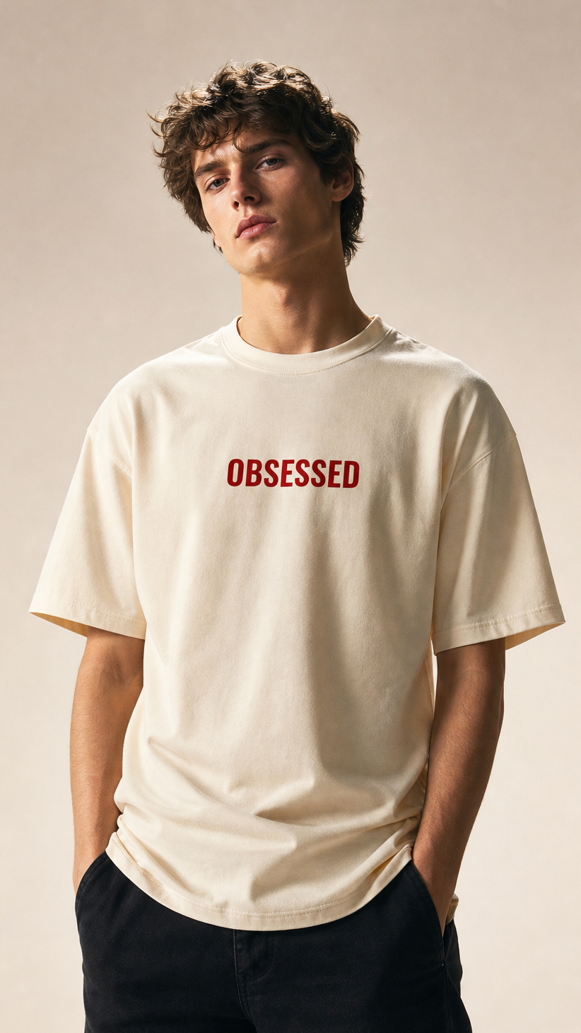Heavyweight Drop Shoulder Cotton T-Shirt