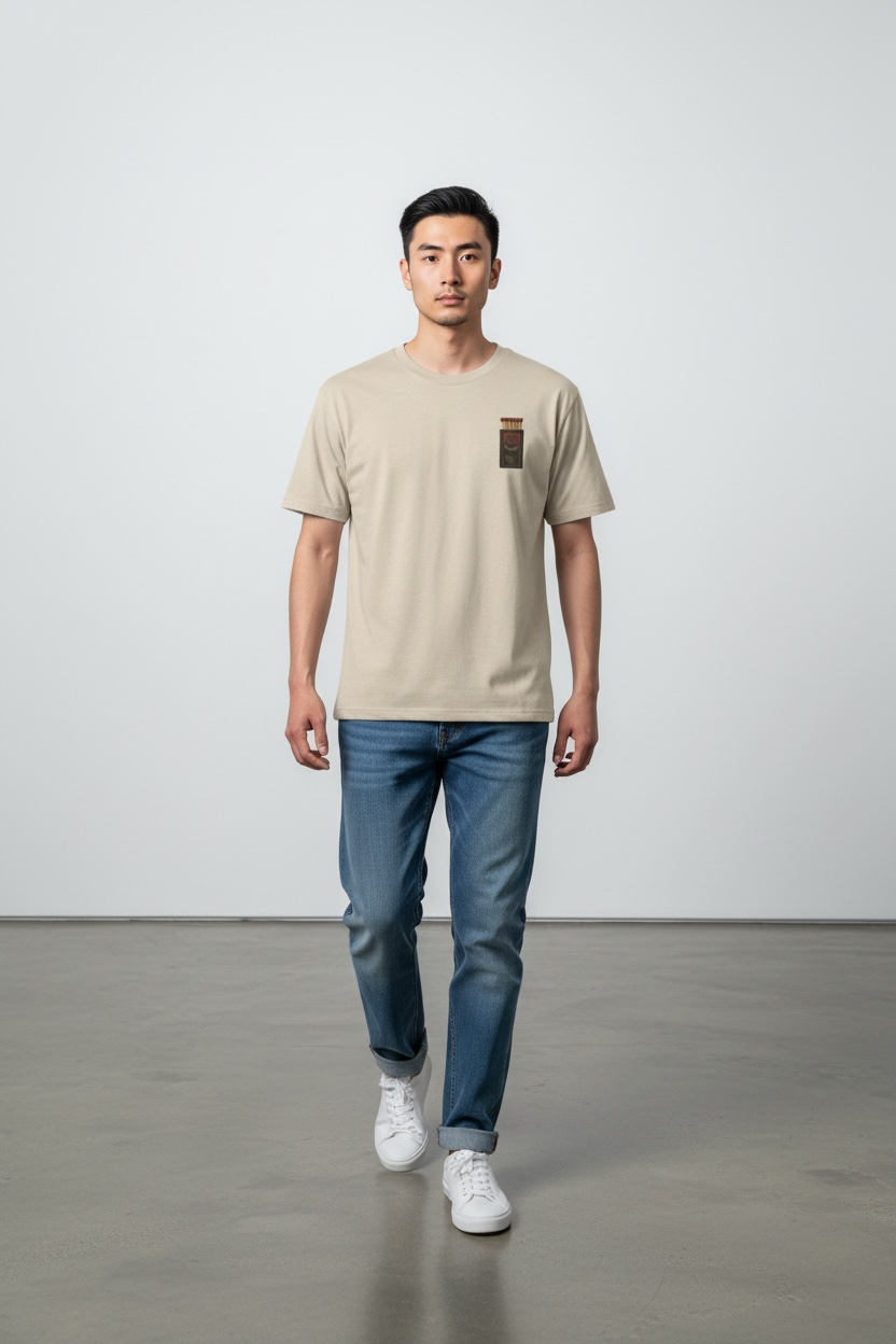 T-Shirt — Vintage Cigarette Pack Pocket Graphic Tee