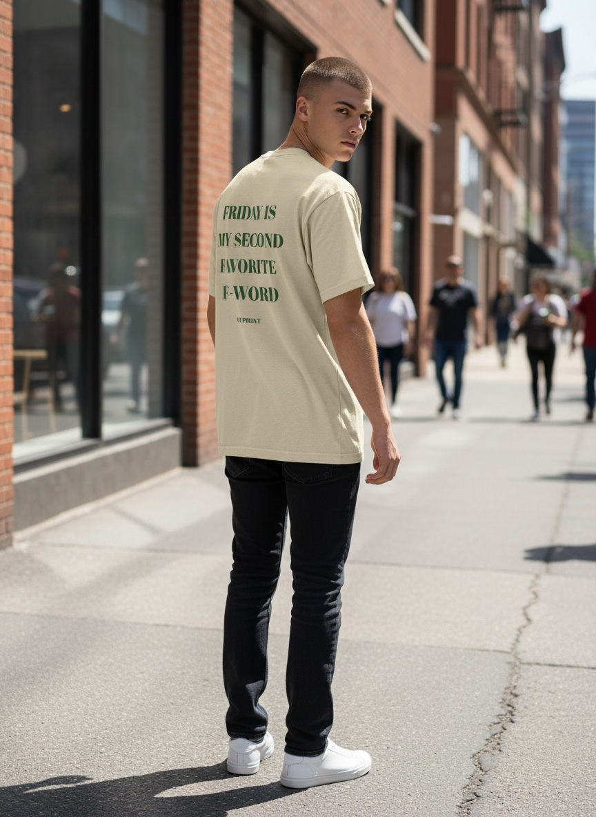 Graphic Tee — "Friday Is My Second Favorite F-Word" Casual Cotton T-Shirt