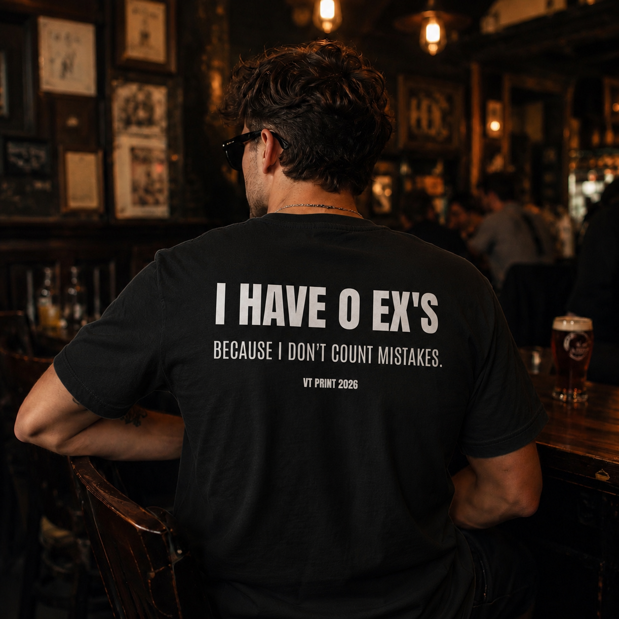 I Have 0 Ex's Tee — Funny Breakup Quote T-Shirt