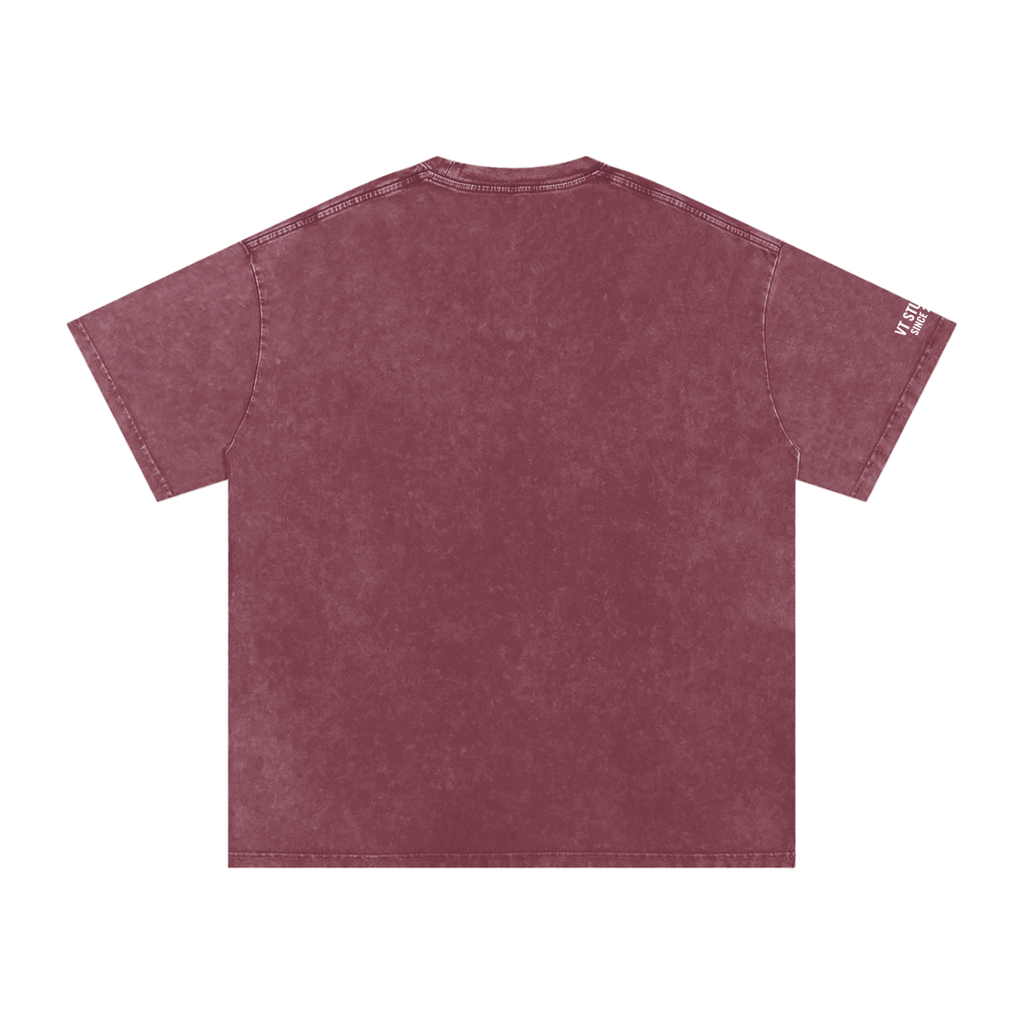 Snow Washed Oversized Cotton T-Shirt