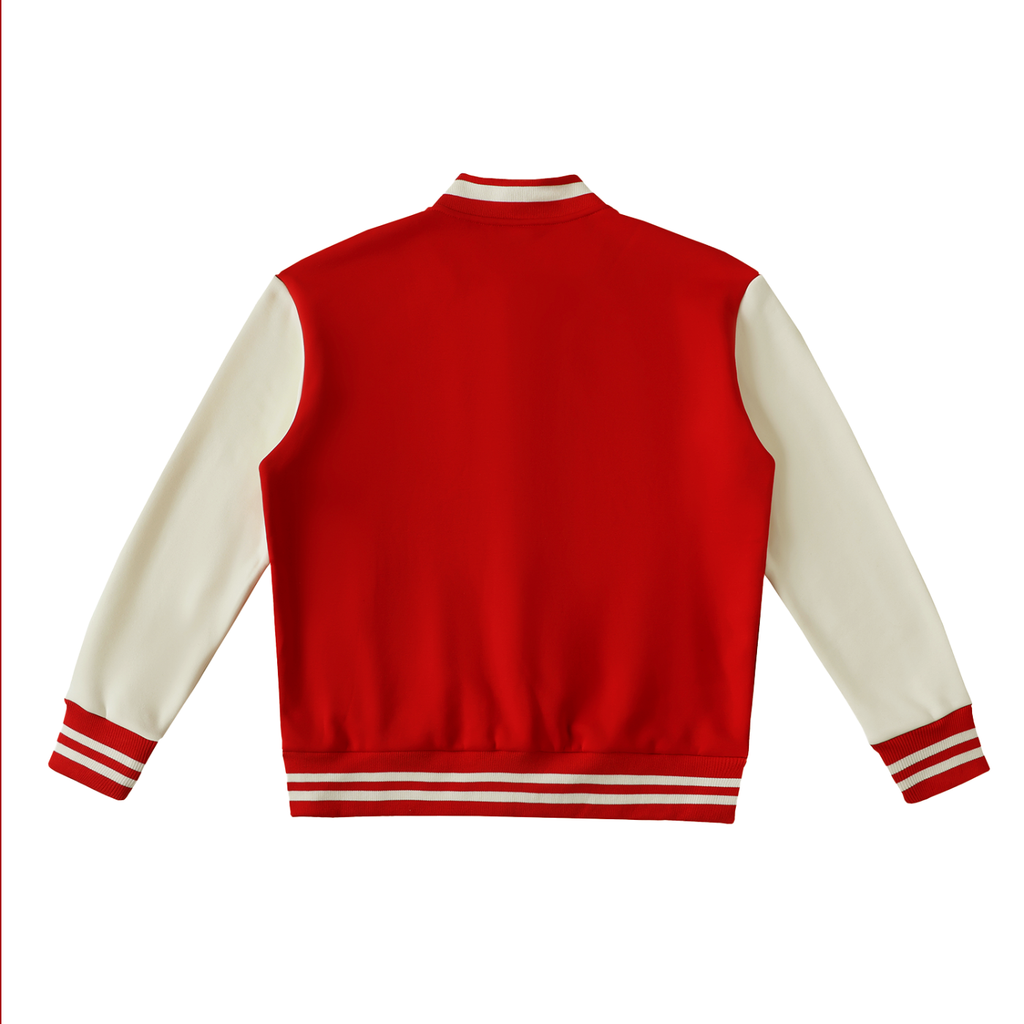 Unisex Two-Tone Fleeced Varsity Jacket
