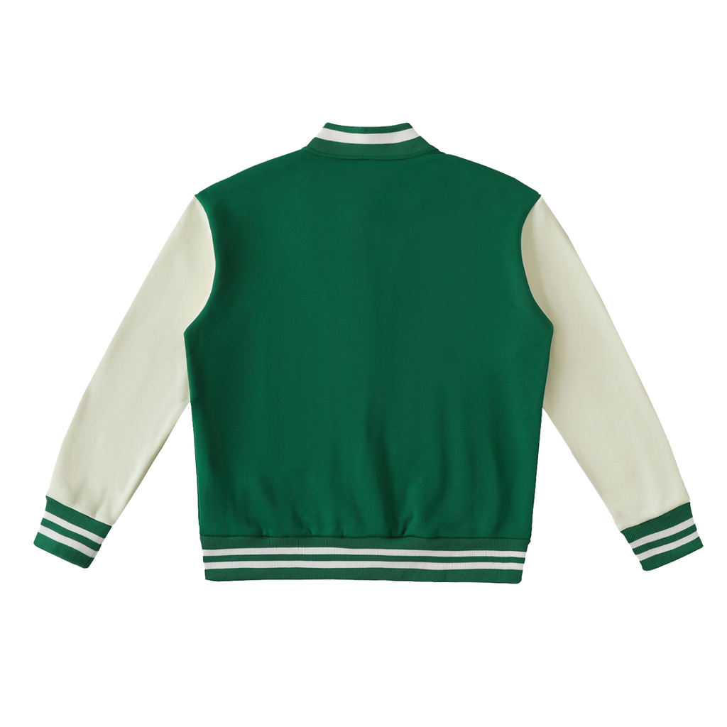 Unisex Two-Tone Fleeced Varsity Jacket
